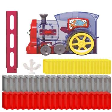 Imagem de Conjunto de trem elétrico para crianças, brinquedo de carro de trem automático | Modelo de vagão de trem elétrico com luz sonora - Auto que coloca o tijolo que as crianças treinam o brinquedo ajustado