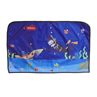 Imagem de Lioobo — Protetor solar para janela lateral do carro com desenho de adsorção magnética, bloco de cortina com proteção contra raios UV nocivos, brilho do sol, luz solar forte, calor para bebês, crianças e animais de estimação (aventura do mar profundo)