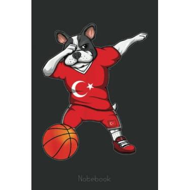Imagem de Dabbing French Bulldog Turkey Basketball Fans Sport Notebook: A blank lined basketball notebook 6x9 in 110 Pages that makes a fun basketball gift for ... women's basketball, team basketball gifts