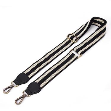 Imagem de Bolsa de Couro Bolsa de Ombro Alça Ajustável Cinto Substituição Acessório Diy 88-134cm Marrom Vermelho Preto café Rosa Verde Azul Escuro Características (15# preto e branco)