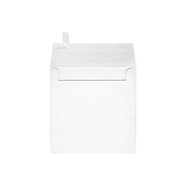 Imagem de Envelopes quadrados - Envelopes de autovedação para notas de agradecimento, cartões, convites, anúncios com destaque e prensa - 36,68 kg, cristal metálico, tamanho: 6 x 6, pacote com 50 - 8525-30-50
