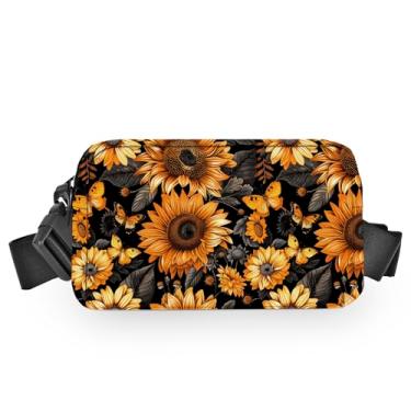 Imagem de Pochete para mulheres e homens, bolsa de cinto, impermeável, com alças ajustáveis, carteira para celular, presente para viagens, esportes, treino, Amarelo, Small, Pochete