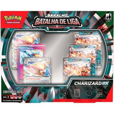 Imagem de Pokemon Deck de Batalha de Liga TCG Charizard Ex - 003 Copag 60 Cartas