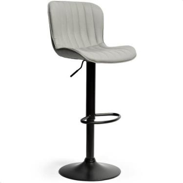 Imagem de Banqueta Giratória Alta Cozinha Americana Encosto Bancada prime.office