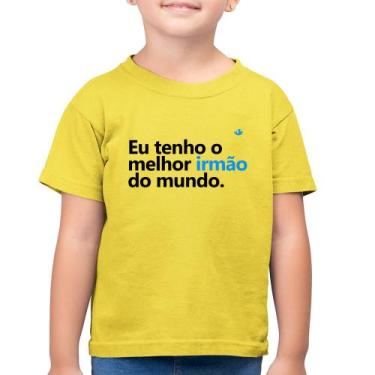 Imagem de Camiseta Algodão Infantil Eu tenho o melhor irmão do mundo - Foca na M