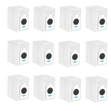 Imagem de 12 sacos de pó para Ecovacs T30S/T30S COMBO/X2 Omni/X2 PRO/ X2 Combo completo robô aspirador de pó e esfregão, 3 L sacos de substituição descartáveis de grande capacidade (não para t30)