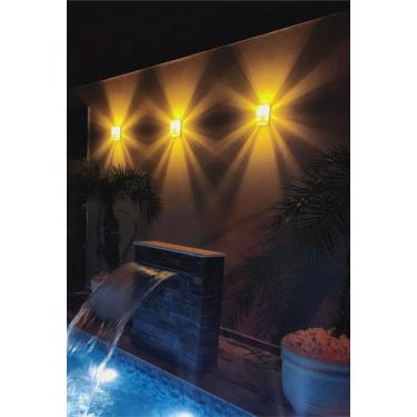 Imagem de Kit com 3 Arandela de Parede + Lente Colorida Com Lâmpada Led - Metais