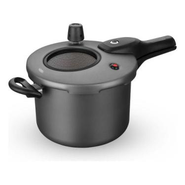 Imagem de Panela De Pressão Fec Externo 4,5 L Visor Grande Grafite Mta