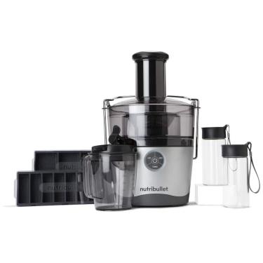 Imagem de Centrífuga de Frutas e Vegetais 1,5 Litros com Acessórios, 110V 1000W, NutriBullet NBJ50200, Prata