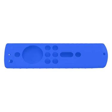 Imagem de Controle Remoto de Proteção de Silicone Controle Remoto Tampa Anti -deslizamento à Prova de Choque para Fire TV Stick 4K 2018 (Azul)