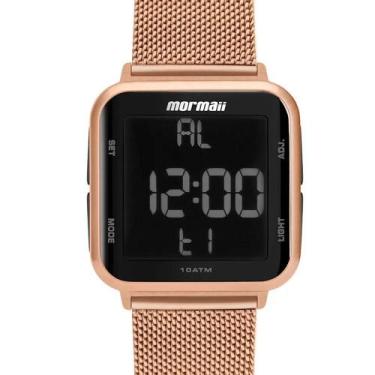 Imagem de Relógio Mormaii Feminino Digital Mo6600af/8j Aço Inox Rose
