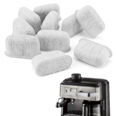 Imagem de Filtro de substituição para máquina de café expresso de 10 peças para Delonghi, filtro de água de carvão ativado super forte compatível com Delonghi 7313285779