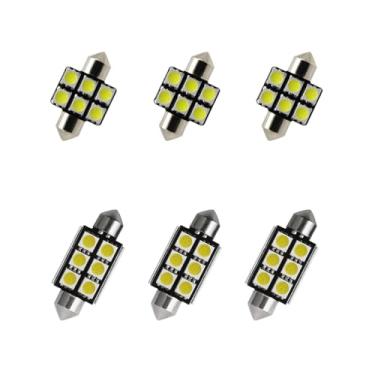 Imagem de 8X-SPEED 6 peças de lâmpada LED interior 5050 chip adequado para Hyundai Accent MK3 2006–2011 Feito leitura porta-luvas porta-malas espelho viseira de sol luz