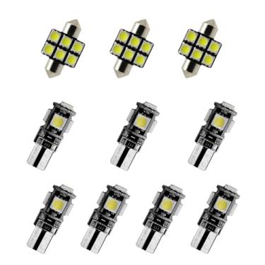 Imagem de 8X-SPEED Kit de lâmpadas interiores LED 5050 10 peças adequado para Lexus LS MK1 1990-1994, porta-luvas de leitura cúpula porta-malas espelho viseira de sol luzes