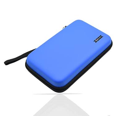 Imagem de BEADY Estojo de transporte para Nintendo NEW3DS XL, NEW3DS LL, 3DS XL, 3DS LL Estojo de armazenamento para console azul
