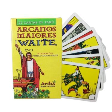Imagem de Baralho Tarot Arcanos Waite Plastificado 22 Cartas -Artha