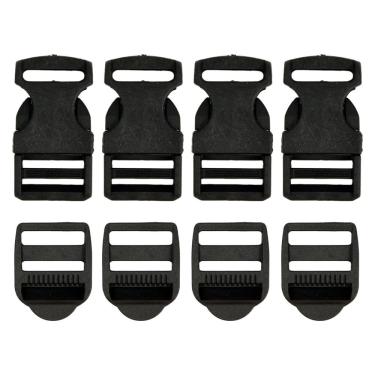 Imagem de Kit Fecho de Engate E Passador de Alça 25mm Mochila 60 Peças