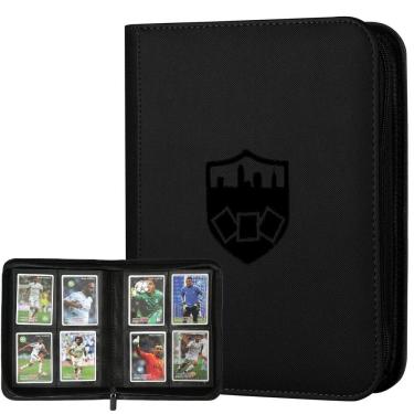 Imagem de Fichário de cartas colecionáveis GERMUN de 4 bolsos para 160 cartas (preto)