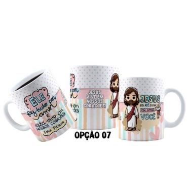 Imagem de Caneca 325ml Páscoa Unidos pela Fé e amor que ele nos ensinou - LARANJ