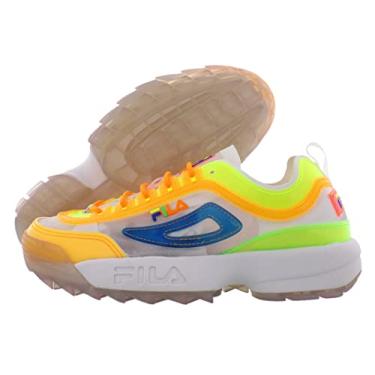 Imagem de Fila Tênis feminino Disruptor II Premium, 149 branco/rosa nocaute/azul príncipe, 6