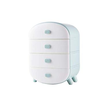 Imagem de Caixa de armazenamento de roupas íntimas meias e calcinhas compartimento de gaveta 3 em 1 organizador de guarda-roupa adequado para casa (cor: verde) (verde)