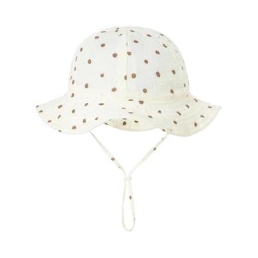 Imagem de Chapéu de Sol Infantil com Aba Grande - Desenho de Ursinho para Bebês,