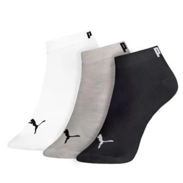 Imagem de Kit Meia Sapatilha Puma Infantil 25 à 28 Bc/Cz/Pt