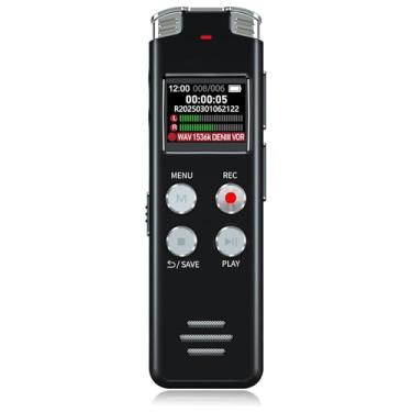 Imagem de (16GB) - EVISTR 16GB Digital Voice Recorder Voice Activated Recorder with Playback - Upgraded Small Tape Recorder for Lectures, Meetings, Interviews, Mini Audio Recorder USB Charge, MP3