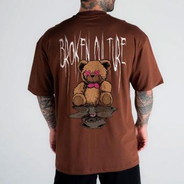 Imagem de Camiseta Oversized Camisa Streetwear Urso Bear Academia Long - RINALDI