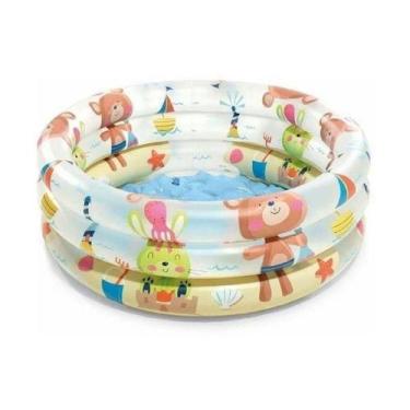 Imagem de Piscina banheira para Bebê Bichinhos Intex 61cmx22cm 28 Litros - Borda