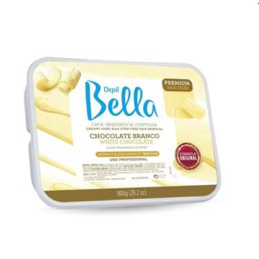 Imagem de Cera Depil Bella Barra Chocolate Branco 800g