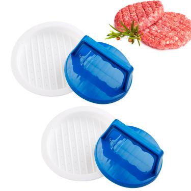 Imagem de HiempTru Prensa de hambúrguer, hambúrguer recheado redondo antiaderente, prensa de hambúrguer, hambúrguer, hambúrguer, carne, linguiça, máquina de carne e carne molde, utensílios de cozinha para