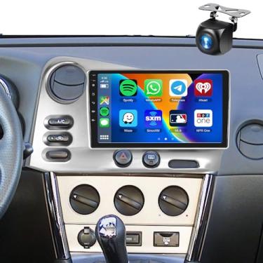 Imagem de 【4+64】 para Toyota Corolla Matrix 03-04 e Pontiac Vibe 03-08 Android rádio estéreo sem fio CarPlay Android Auto, 22.9 cm IPS carro estéreo Bluetooth 5.0, GPS, WiFi, SWC, 59UI, 32EQ AI DSP + câmera de