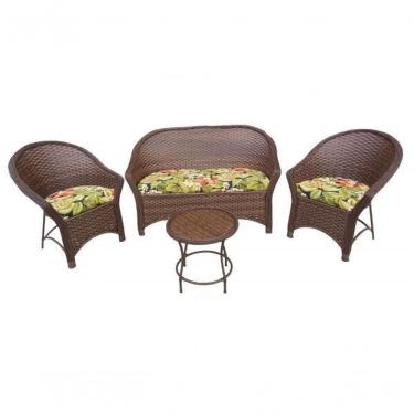 Imagem de Conjunto De Sofá 1 Sofá + 2 Poltronas + 1 Mesa Centro