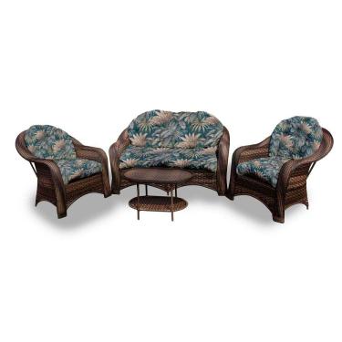 Imagem de Conjunto De Sofá 1 Sofá + 2 Poltronas + 1 Mesa Centro