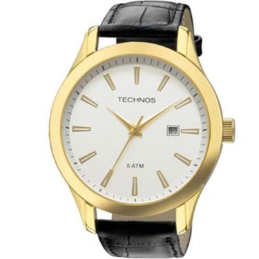 Imagem de Relógio Analógico Masculino Couro Preto 2115uc/28 - Technos