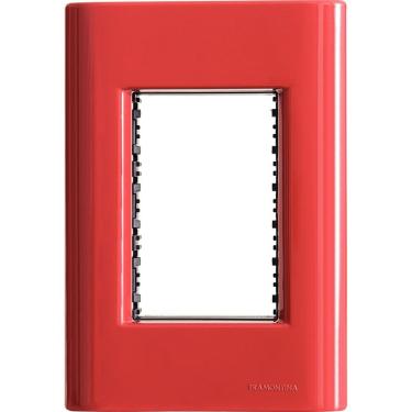 Imagem de Placa 3 Postos 4x2 Tramontina Giz Napoli Suporte Tramontina