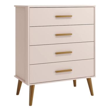 Imagem de Cômoda Gaveteiro Infantil Isis Rosa Acetinado - Reller