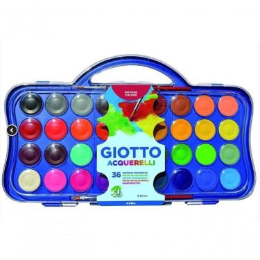 Imagem de Estojo Aquarela Em Pastilha Acquarelli 36 Cores Giotto