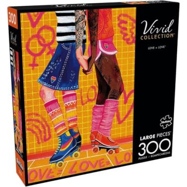 Imagem de Buffalo Games - Love Equals Love - Quebra-cabeça de 300 peças grandes