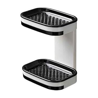 Imagem de Porta Sabonete Saboneteira Parede Dupla Banheiro Adesivo Drenável Organizador