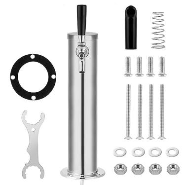 Imagem de TMCRAFT Kit Dispensador De Cerveja Em Torre Com Torneira Única, Aço Inoxidável Polido, Tubos Pré-Montados E Hastes Fechamento Automático Para Festas, Bares, Pubs Restaurantes