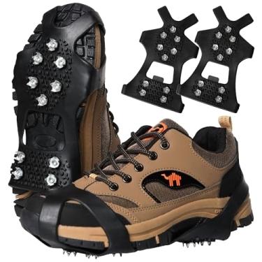 Imagem de LINOCA Grampos De Gelo Com Tração Na Neve Para Sapatos E Botas, Galochas Antiderrapantes Mulheres Homens, Caminhada No (Gg)