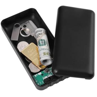 Imagem de BARGIFTS Banco De Energia Oculto Bargifts, Cofre Falso Para Desvio Carregador, Caixa Grande Guardar Dinheiro, Chaves, Joias E Objetos Valor Casa, Viagens Escritório - Preto