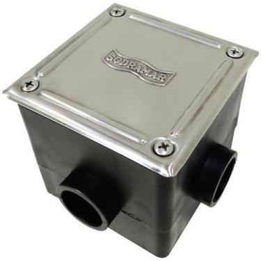 Imagem de Caixa de passagem quadrada sodramar tampa inox, U