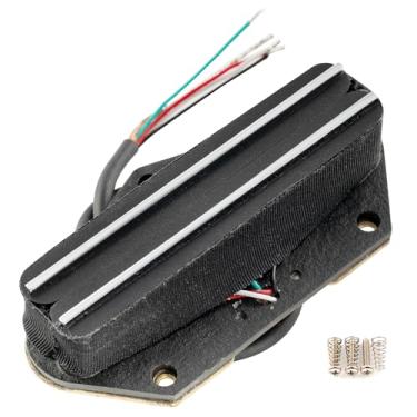 Imagem de Artec TRA73C Alnico 5 Hot Rails Captador Humbucker Formato Single Coil Ponte 12K para Guitarra tipo Tele, Cromado Rail