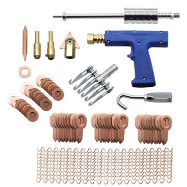 Imagem de Kit de ferramentas de reparo de chapa metálica de 78 peças, profissional, extrator de amassados, kit de soldador de carro, dispositivo de reparo de ponto de carroceria, conjunto de pistola de martelo