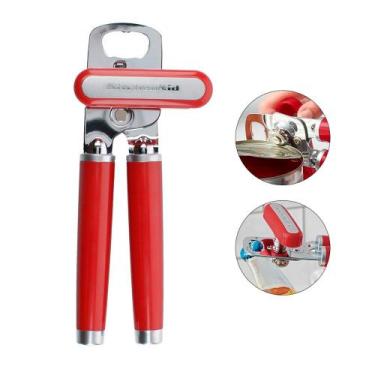 Imagem de Abridor de Latas e Garrafas Inox Cozinha KitchenAid, Vermelho