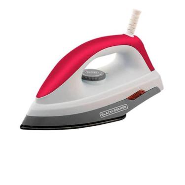 Imagem de Ferro Á Seco Com Base Antiaderente 1000W Black+Decker 110V - Black-dec