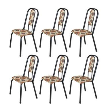 Imagem de Kit com 06 Cadeiras 105cm X 50cm X 41cm Fortaleza - Tubulares Gol